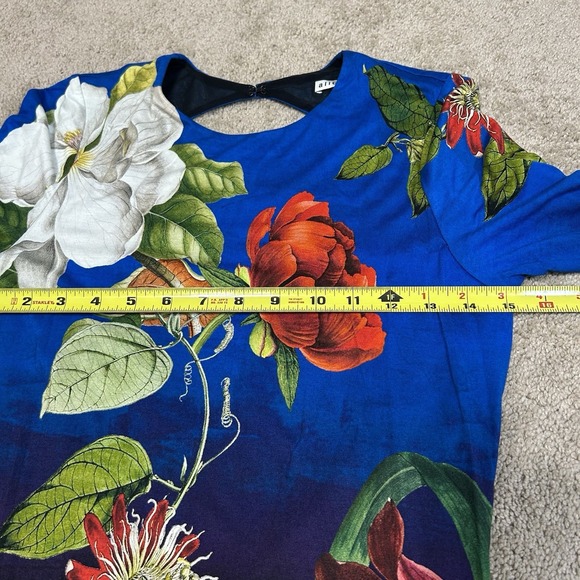 NWT Alice + Olivia Revolve Delora Open-Back Maxi Dress Size 8 Lunch Date Floral - Picture 12 of 16